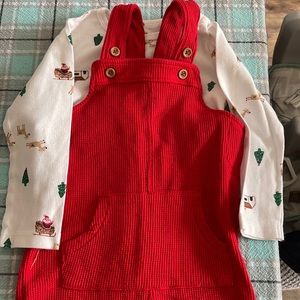 Christmas overall set